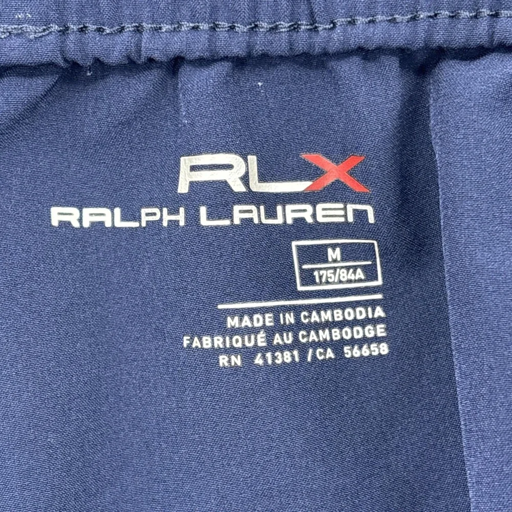 RLX Ralph Lauren Pants Mens Medium Navy Joggers Stretch Zip Pocket Golf Athletic